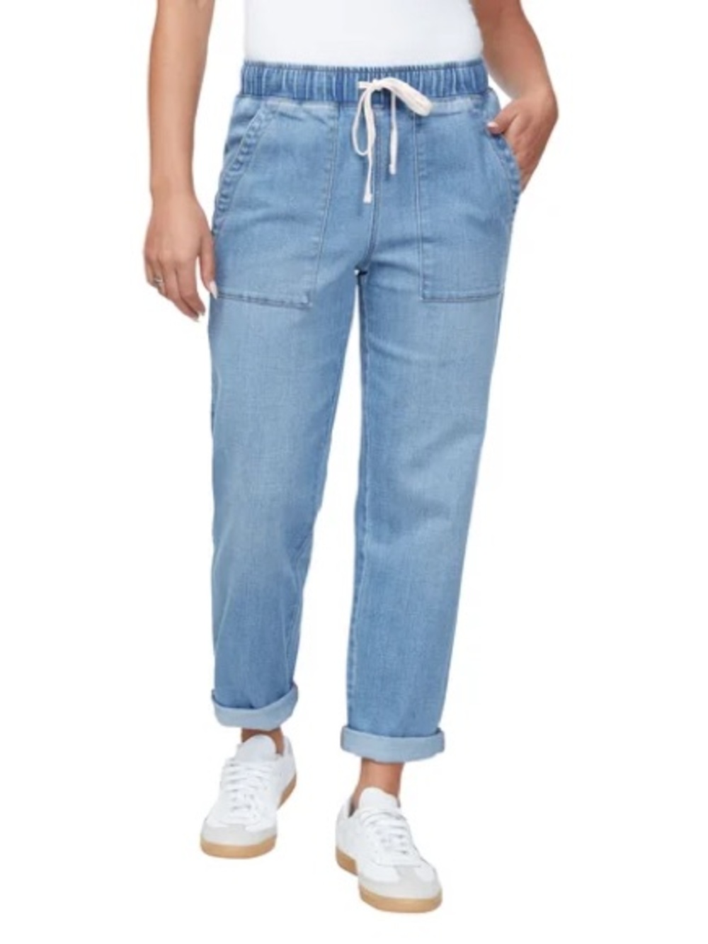 David Bitton Buffalo Pull-on Straight Jean with Convertible Hem
